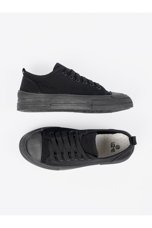  Černé boty z krótką cholewką