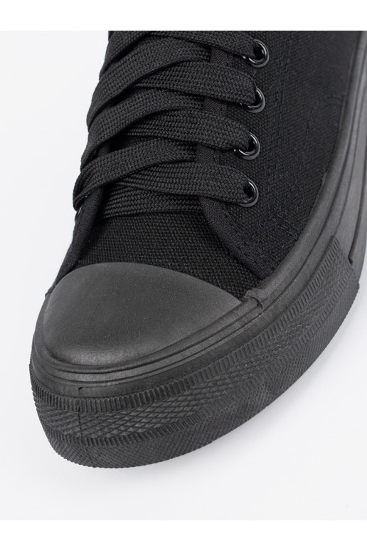  Černé boty z krótką cholewką