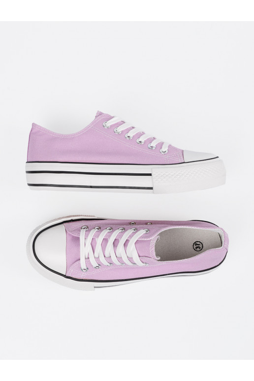 růžová Dámská obuv s platformou