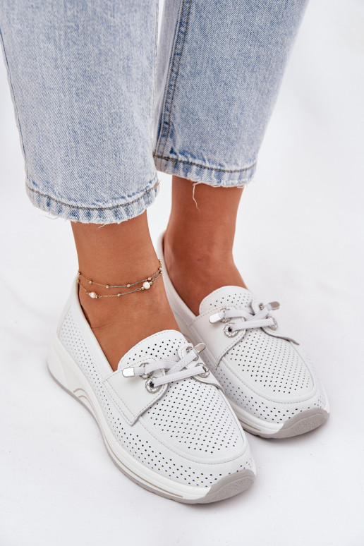 boty  s platformou Artiker 56C2101 bílé  boty  s platformou Artiker 56C2101 bílé