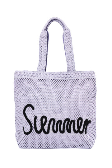 Fialová torba plażowa