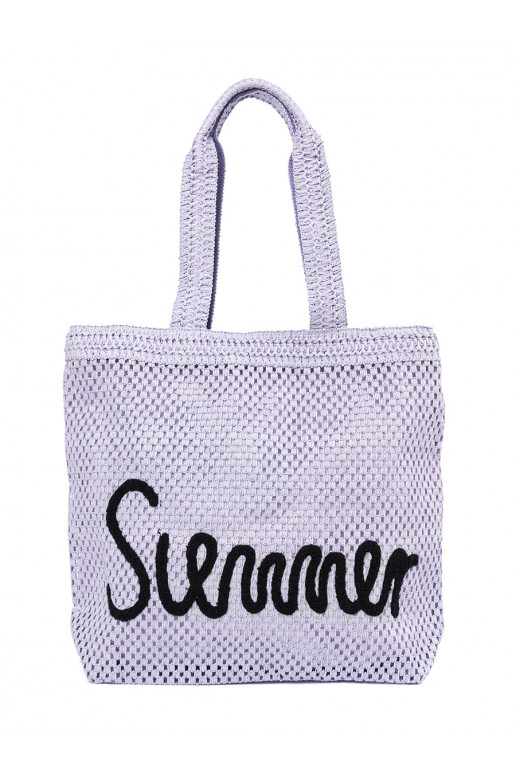 Fialová torba plażowa