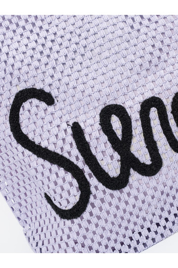 Fialová torba plażowa 2