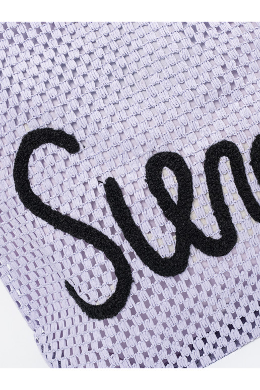 Fialová torba plażowa