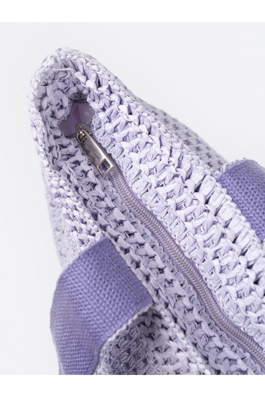 Fialová torba plażowa