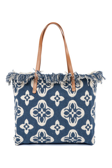 Kabelka/taška plażowa z frędzlami