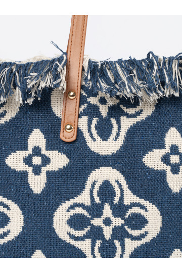 Kabelka/taška plażowa z frędzlami 2