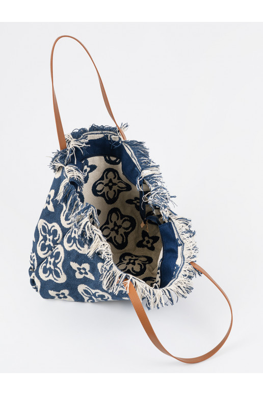 Kabelka/taška plażowa z frędzlami