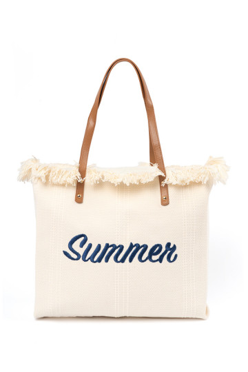 Kabelka plażowa s nápisy Summer