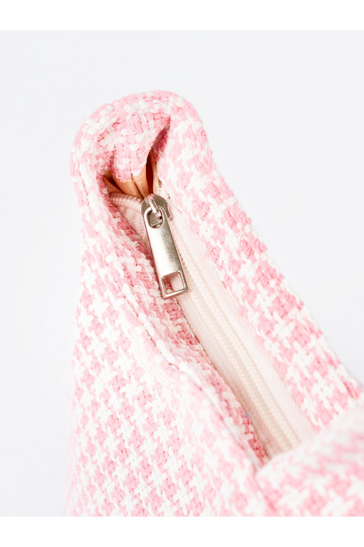 Kabelka/taška plażowa -białą kratkę