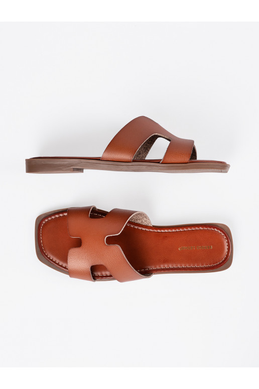 hnědá Pantofle  hnědá Pantofle