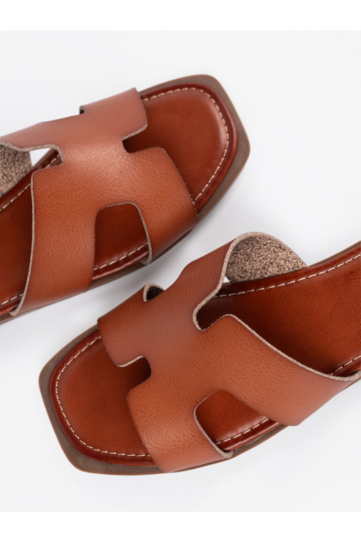 hnědá Pantofle  hnědá Pantofle