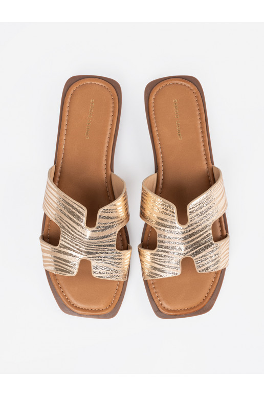 zlaté barvy Pantofle  zlaté barvy Pantofle