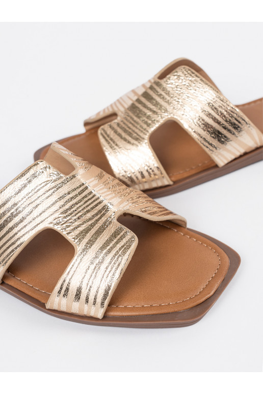 zlaté barvy Pantofle  zlaté barvy Pantofle