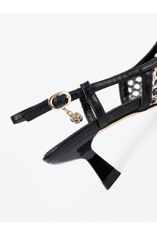 Černé  vysoké podpatky 