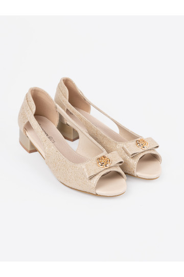 zlaté barvy Tenisky s otevřenou přední částí 2