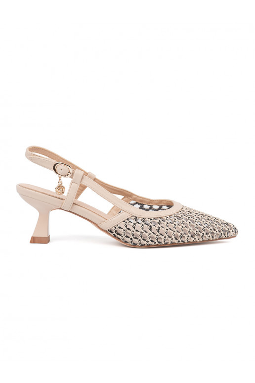 slonová kost vysoké podpatky  