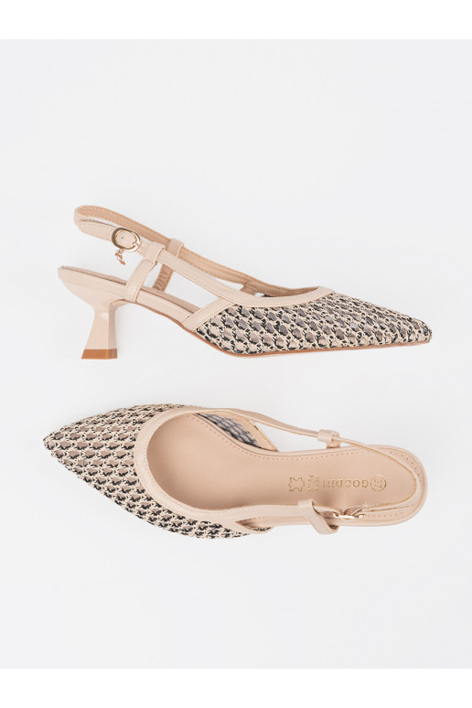 slonová kost vysoké podpatky  