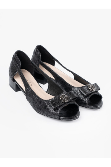 Černé  Tenisky s otevřenou přední částí 2