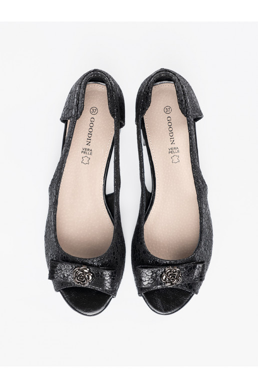 Černé  Tenisky s otevřenou přední částí