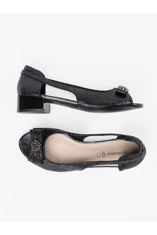 Černé  Tenisky s otevřenou přední částí