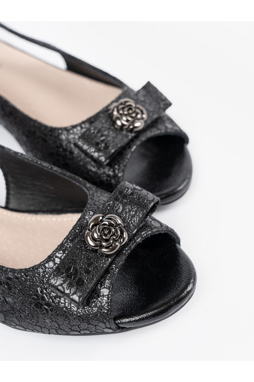 Černé  Tenisky s otevřenou přední částí