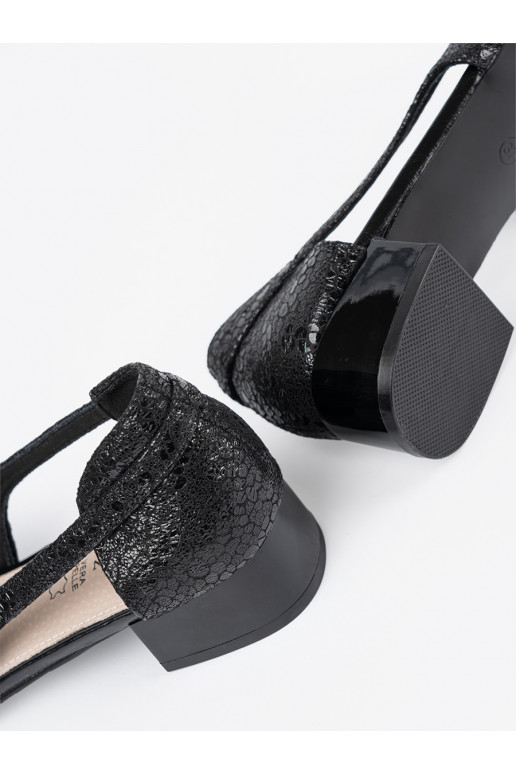 Černé  Tenisky s otevřenou přední částí