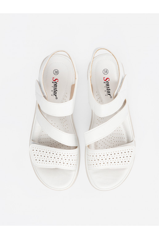 bílé sandály  y