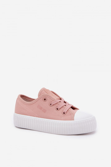 ležérní boty Dětské se šněrováním Big Star RR374011 růžová 2