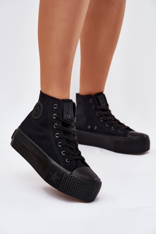 Ležérní obuv s platformou Big Star RR274742 Černé Ležérní obuv s platformou Big Star RR274742 Černé