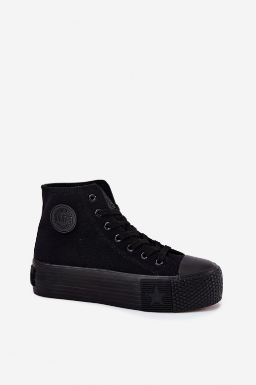 Ležérní obuv s platformou Big Star RR274742 Černé Ležérní obuv s platformou Big Star RR274742 Černé