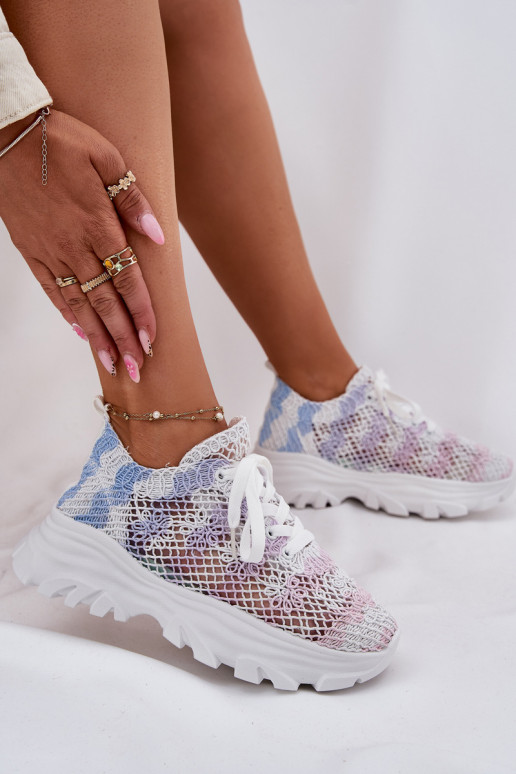 Tenisky  Z Szydełkową Cholewką různé barvy Jelhiris