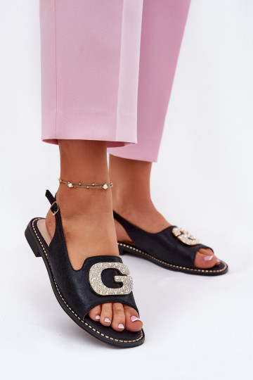 Dámské sandály  Detalem S.Barski KV51-081 Černé