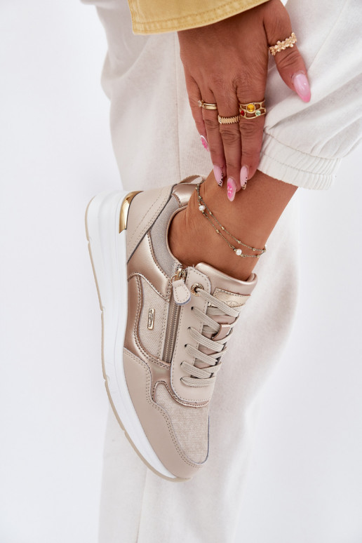  tenisky Tenisky  se zipy béžové Lilimia