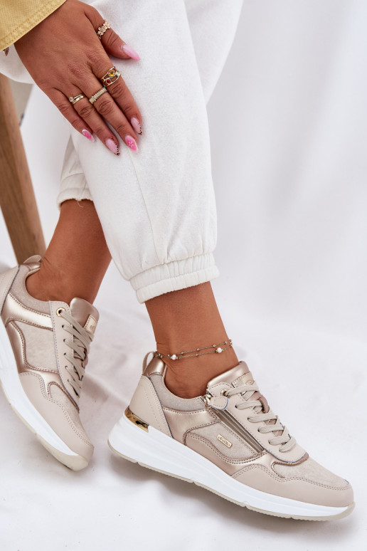  tenisky Tenisky  se zipy béžové Lilimia