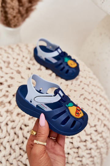 sandály Dětské se samolepicími uzávěry Owoce 83615 Ipanema Summer XIV Baby tmavě modrá