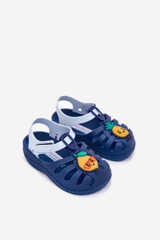 sandály Dětské se samolepicími uzávěry Owoce 83615 Ipanema Summer XIV Baby tmavě modrá sandály Dětské se samolepicími uzávěry Owoce 83615 Ipanema Summer XIV Baby tmavě modrá