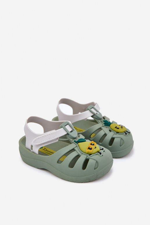 sandály Dětské se samolepicími uzávěry Owoce 83615 Ipanema Summer XIV Baby zelené sandály Dětské se samolepicími uzávěry Owoce 83615 Ipanema Summer XIV Baby zelené