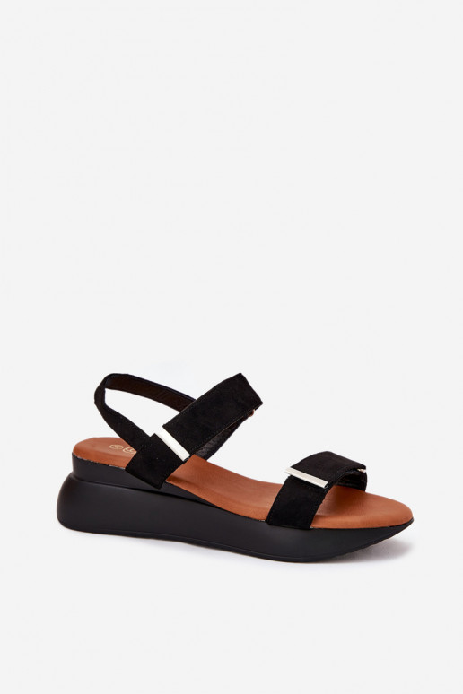Dámské sandály  Černé Monera
