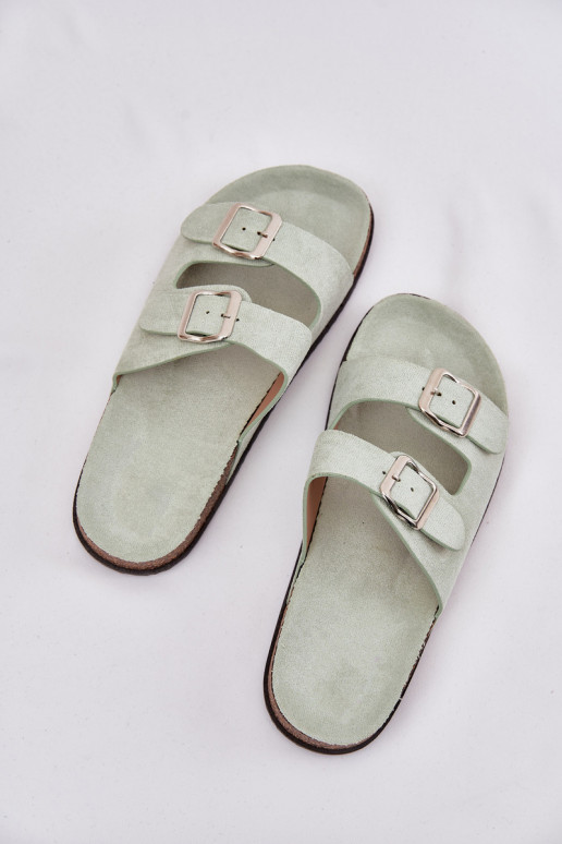 Dámské pantofle s přezkami mincovna Oliena