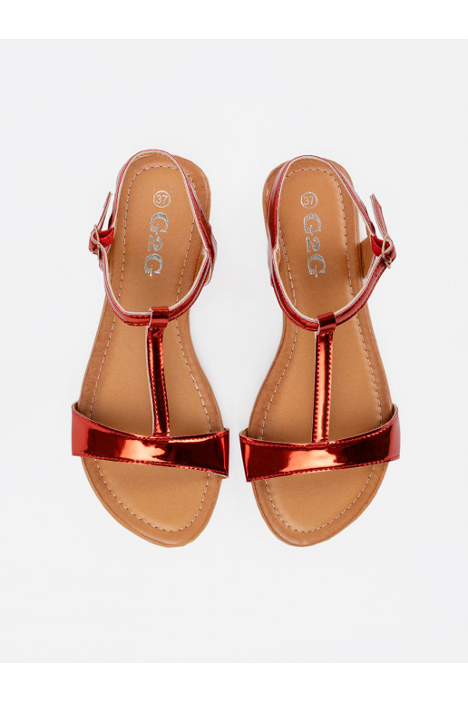 červené sandály   červené sandály