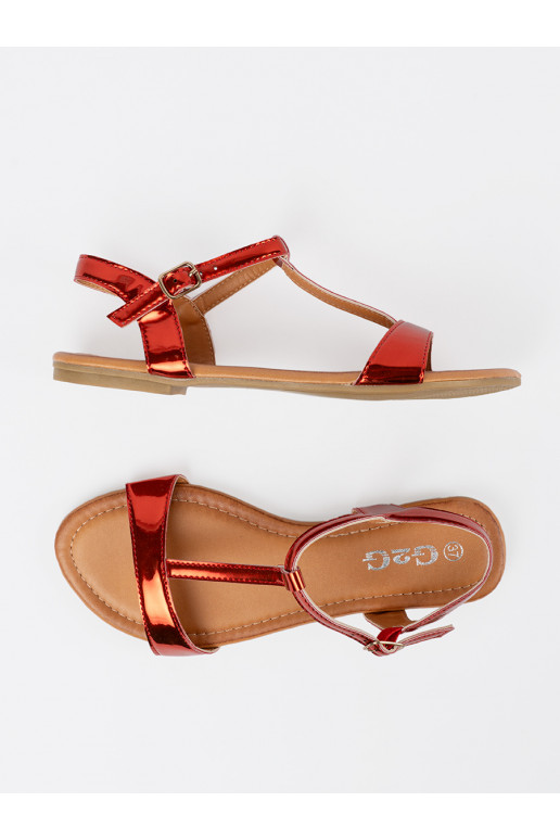 červené sandály   červené sandály