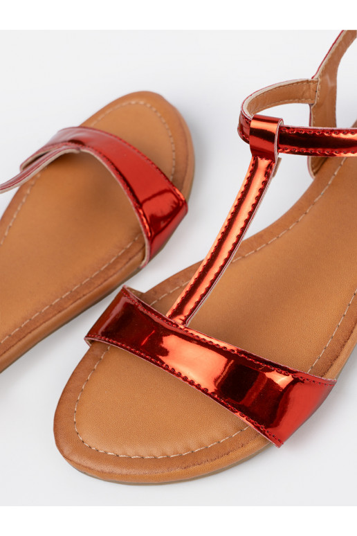 červené sandály   červené sandály