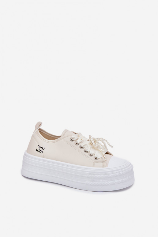 Ležérní obuv s platformou  m béžové Tivora Ležérní obuv s platformou  m béžové Tivora