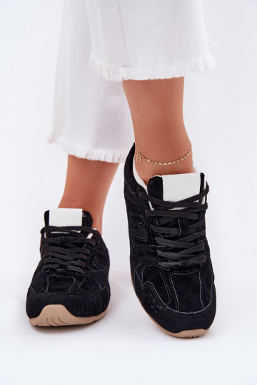 tenisky  Z z eko semišeu Černé Dorella