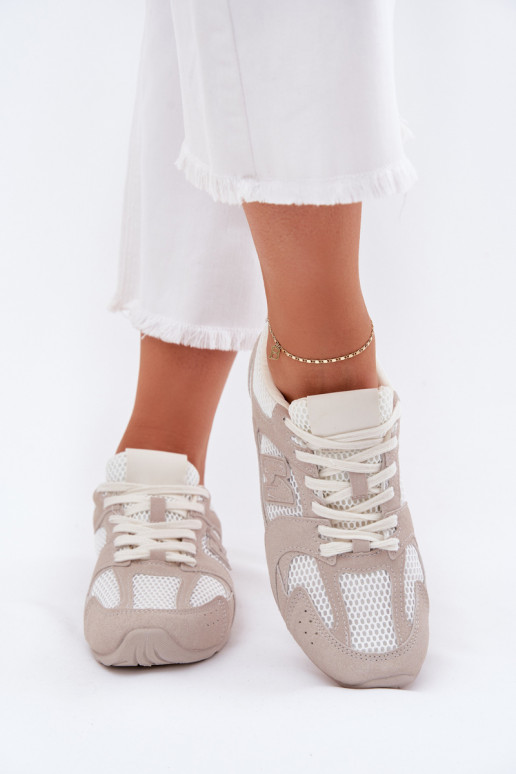 tenisky  Z z eko semišeu Bílá-béžové Dorella tenisky  Z z eko semišeu Bílá-béžové Dorella