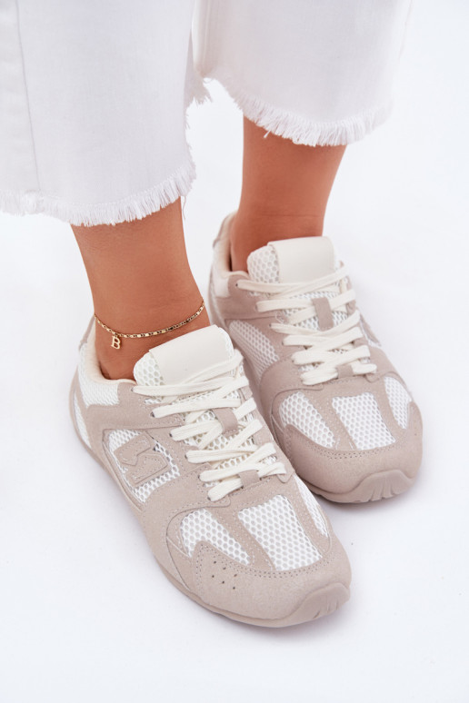 tenisky  Z z eko semišeu Bílá-béžové Dorella tenisky  Z z eko semišeu Bílá-béžové Dorella