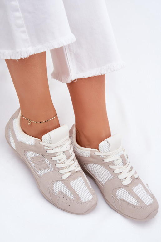 tenisky  Z z eko semišeu Bílá-béžové Dorella tenisky  Z z eko semišeu Bílá-béžové Dorella