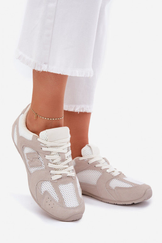 tenisky  Z z eko semišeu Bílá-béžové Dorella tenisky  Z z eko semišeu Bílá-béžové Dorella