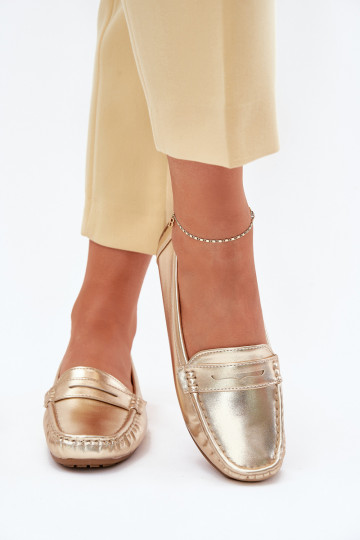 Eko  mokasíny zlaté barvy Lenvie 2